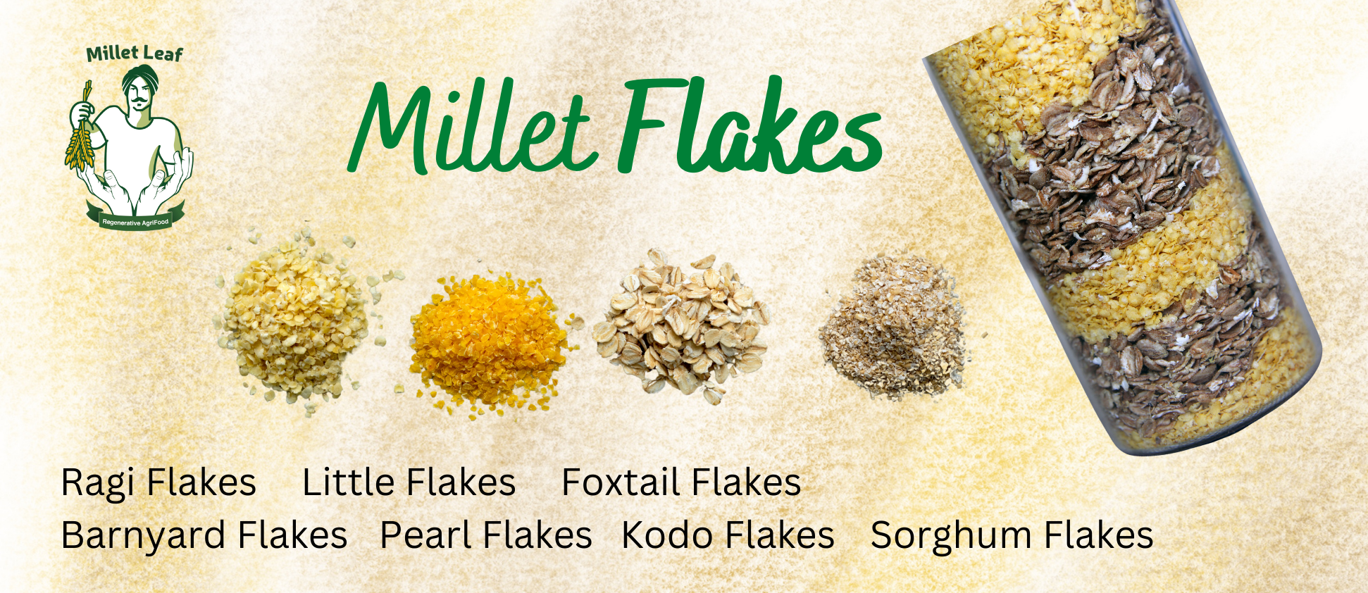 Millet Leaf Healthy Millet delicious Flakes_ Aval